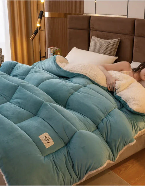 Load image into Gallery viewer, Thickened Milk Fiber Velvet Duvet Insert – Double-Sided Warm Quilt
