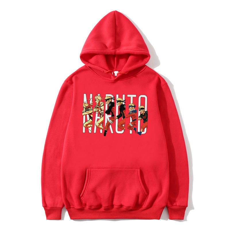 Printed Autumn Winter Hoodie - Naruto Uchiha Design