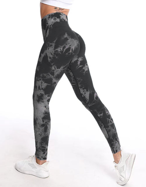 Load image into Gallery viewer, Women's High Waist Tie-dye Fitness Running Pants
