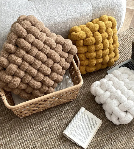 Bubble Kiss Soft Plush Knot Seat Cushion