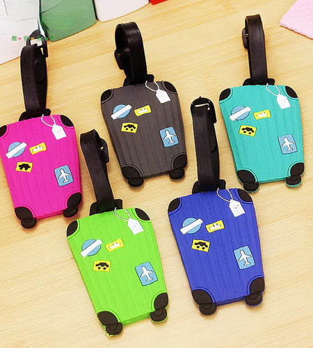 Fashion Silicone Luggage Tags Set
