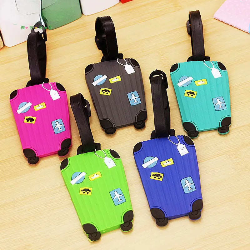 Fashion Silicone Luggage Tags Set