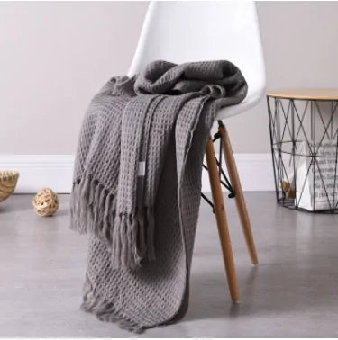 Load image into Gallery viewer, Plain Knitted Wool Blanket
