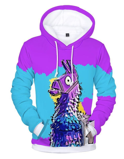 Load image into Gallery viewer, 3D Printed Hooded Sweatshirt - Fortnite Design
