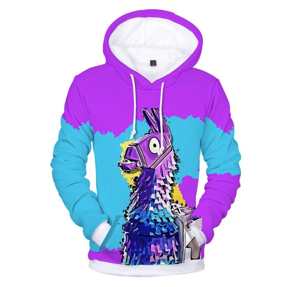 3D Printed Hooded Sweatshirt - Fortnite Design