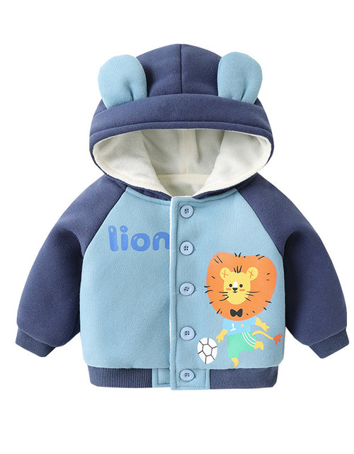 Load image into Gallery viewer, Baby Fleece Hooded Jacket for Boys and Girls Winter
