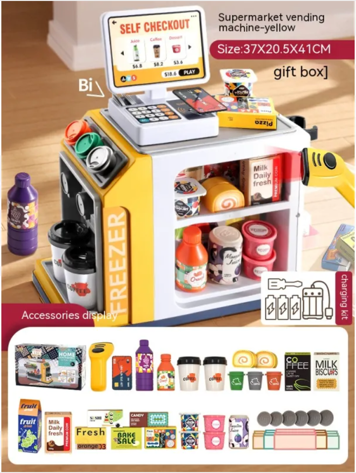 Kids’ Vending Machine & Cash Register Play Set