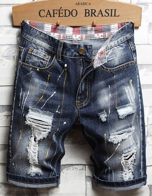 Load image into Gallery viewer, Men's Trendy Loose-Fit Five-Point Pants
