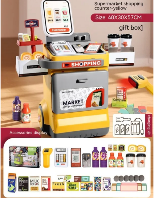 Load image into Gallery viewer, Kids’ Vending Machine &amp; Cash Register Play Set
