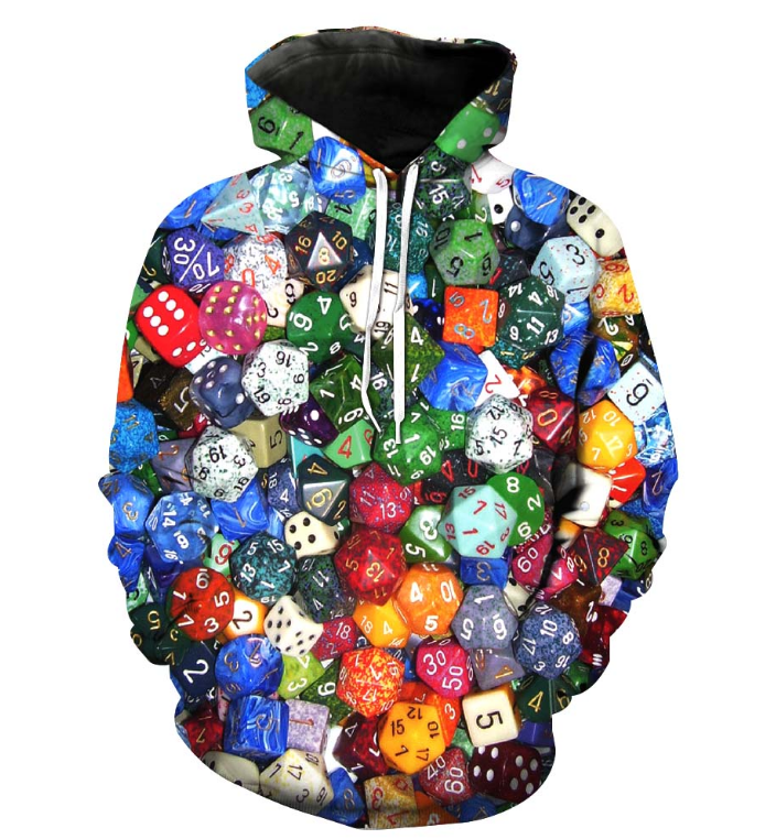 Digital Print Hoodie for Couples - Casual Loose Fit