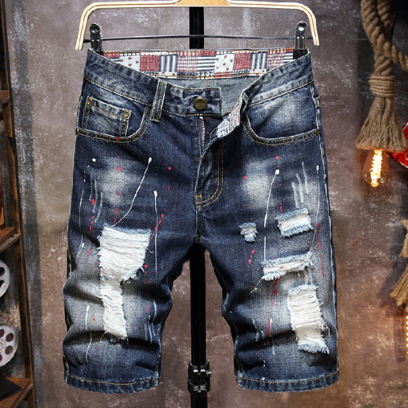 Men's Trendy Loose-Fit Five-Point Pants