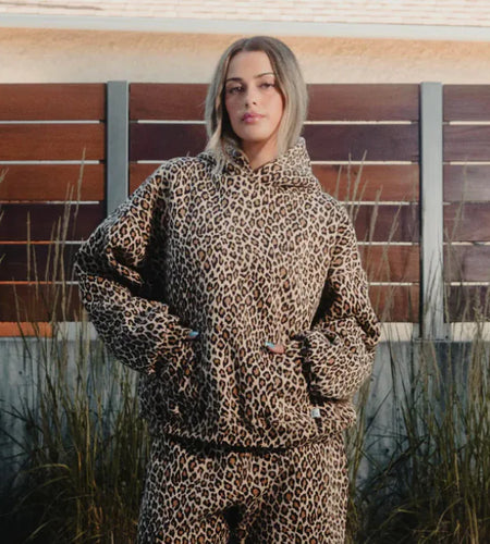 American Vintage Leopard Print Hoodie - Unisex