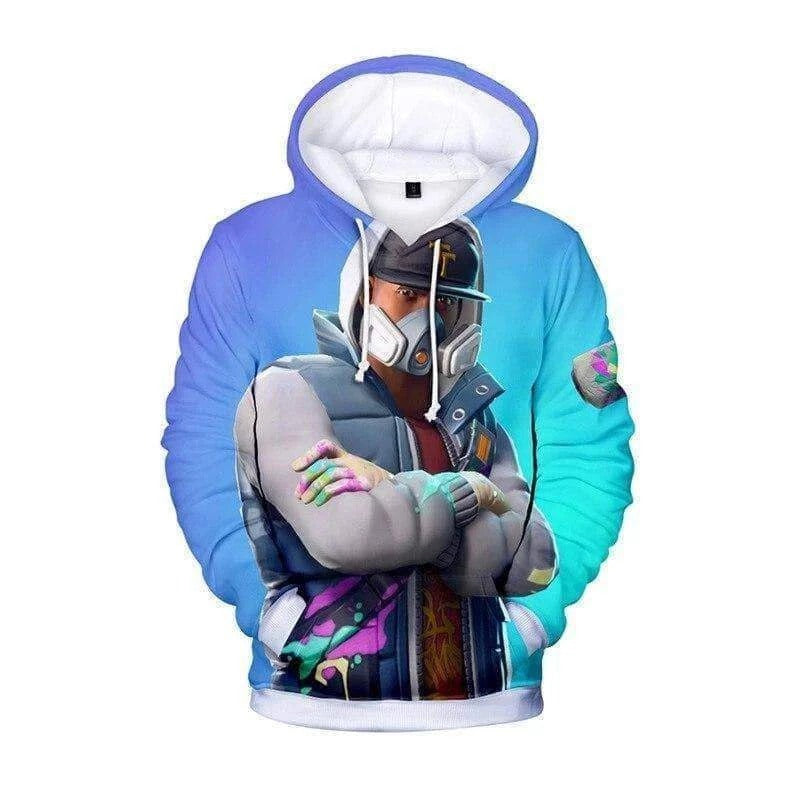 Fortnite 3D Digital Print Loose Hoodie Sweatshirt