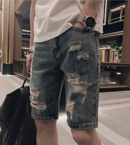 Tide Brand Trend Casual Straight Five-Point Pants