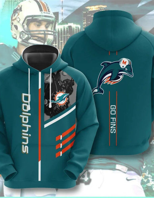Load image into Gallery viewer, Men's NFL 3D Digital Print Hoodie - Loose Fit
