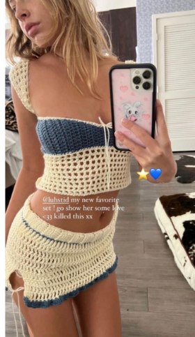 Y2K Aesthetic Women's Knitted Two Piece Set