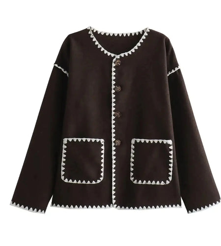 Splice Overcoat With Scarf