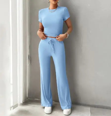 Urban Casual Round Neck Fashion Set