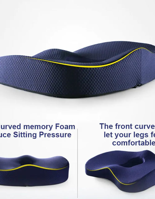 Load image into Gallery viewer, Memory Foam Seat Cushion and Orthopedic Pillow
