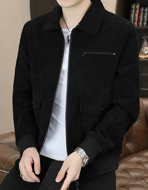 Load image into Gallery viewer, Men's Double Pocket Corduroy Jacket
