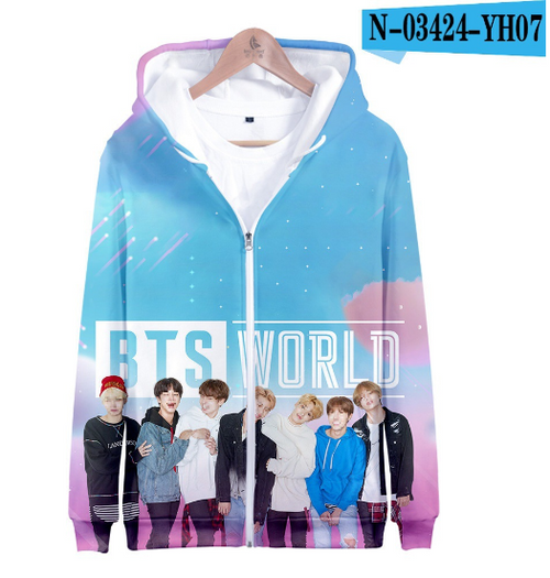 Load image into Gallery viewer, BTS Hoodie - Digital Print 3D Fashion Sweatshirt
