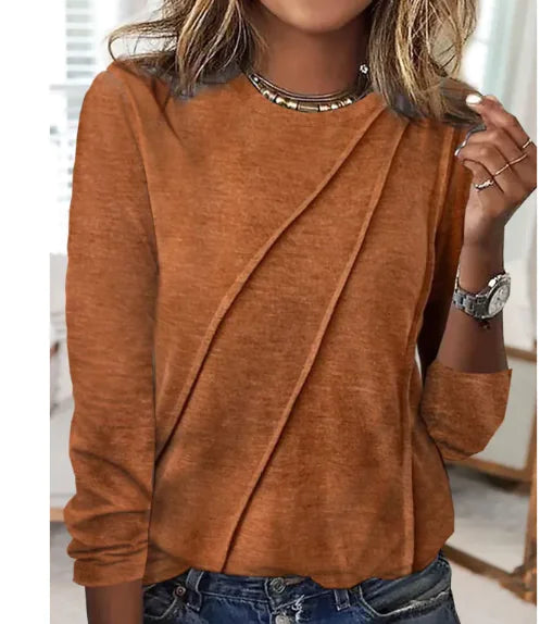 Load image into Gallery viewer, Solid Color Long Sleeve Pullover Top
