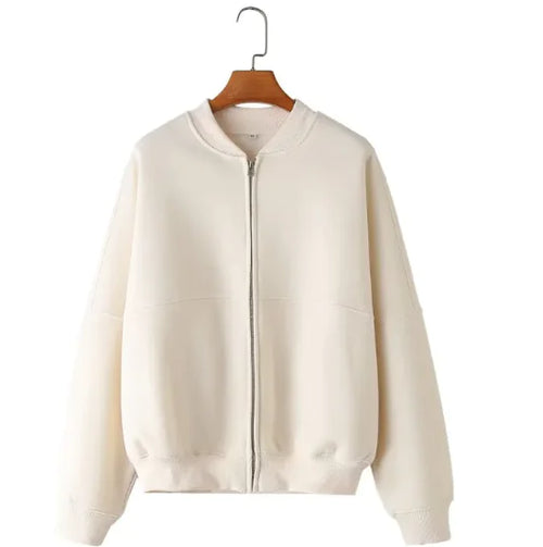 Load image into Gallery viewer, Zipper Bomber Jacket &amp; High Waist Flannel Pants Set
