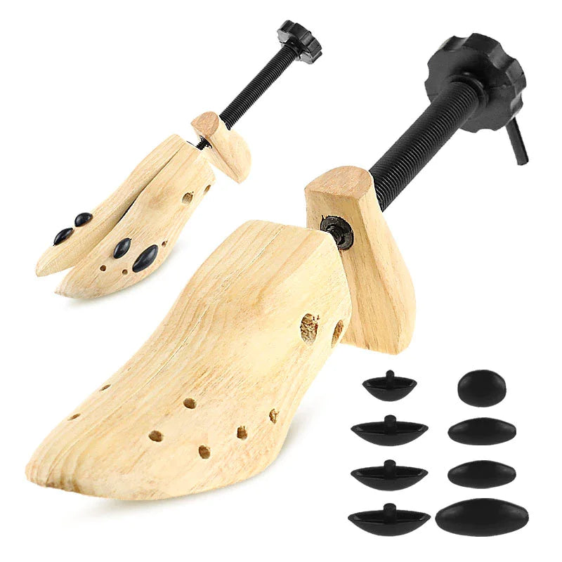 2-Way Wooden Adjustable Shoe Stretcher Expander Men Women Boot Size US 5-13