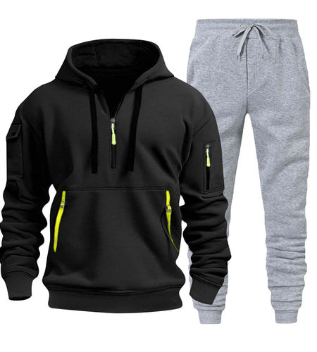 Mens Tracksuit 2 Piece Hoodies Casual Jogging Gym Sweat Suits for Men Jogging Sweatshirts Sweatsuits Sets