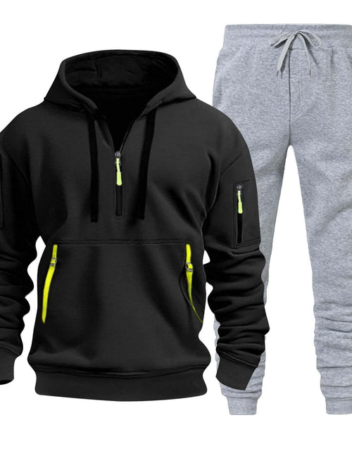 Load image into Gallery viewer, Mens Tracksuit 2 Piece Hoodies Casual Jogging Gym Sweat Suits for Men Jogging Sweatshirts Sweatsuits Sets
