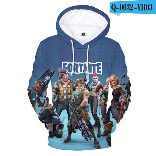Load image into Gallery viewer, 3D Printed Hooded Sweatshirt - Fortnite Design
