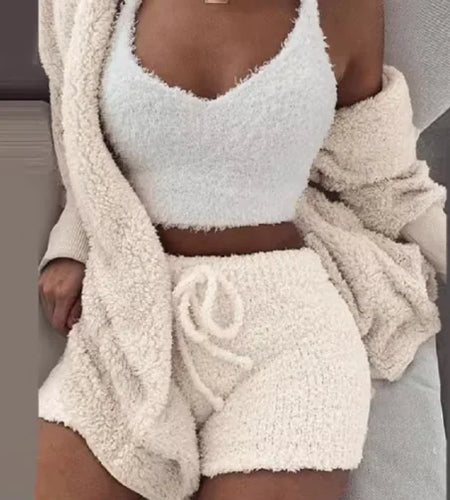 Cozy Chic 3-Piece Plush Lounge Set