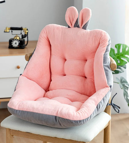Thick Winter Plush Cushion Backrest Chair Seat
