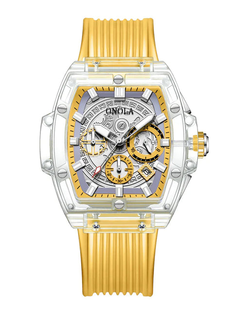 Load image into Gallery viewer, Men's watch with transparent case
