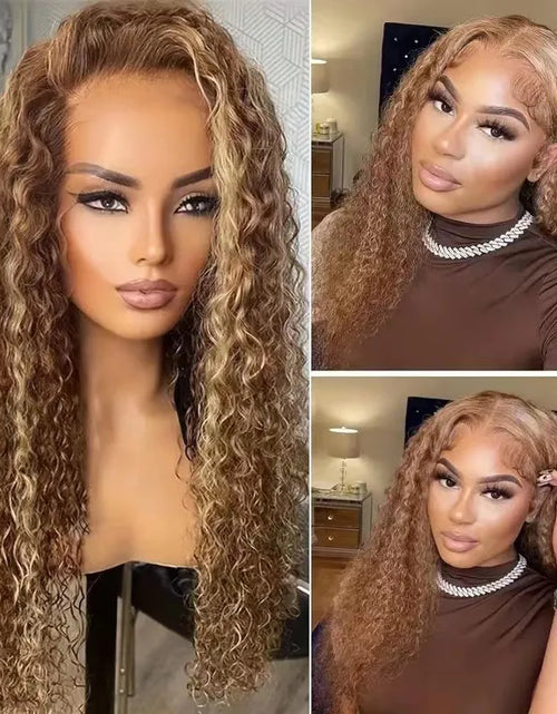 Load image into Gallery viewer, Long Curly Hair Front Lace Wig
