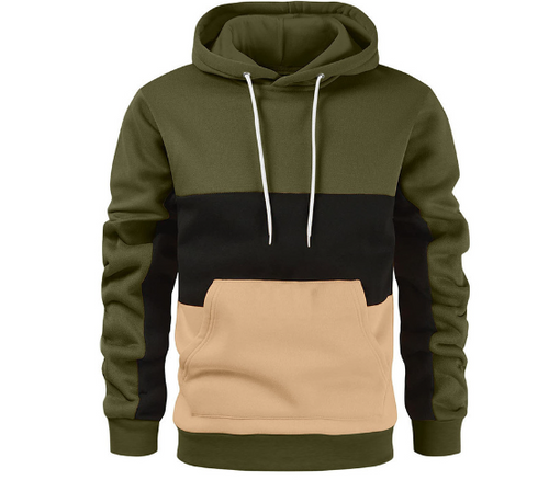 Load image into Gallery viewer, Color Block Hoodie Casual Jacket
