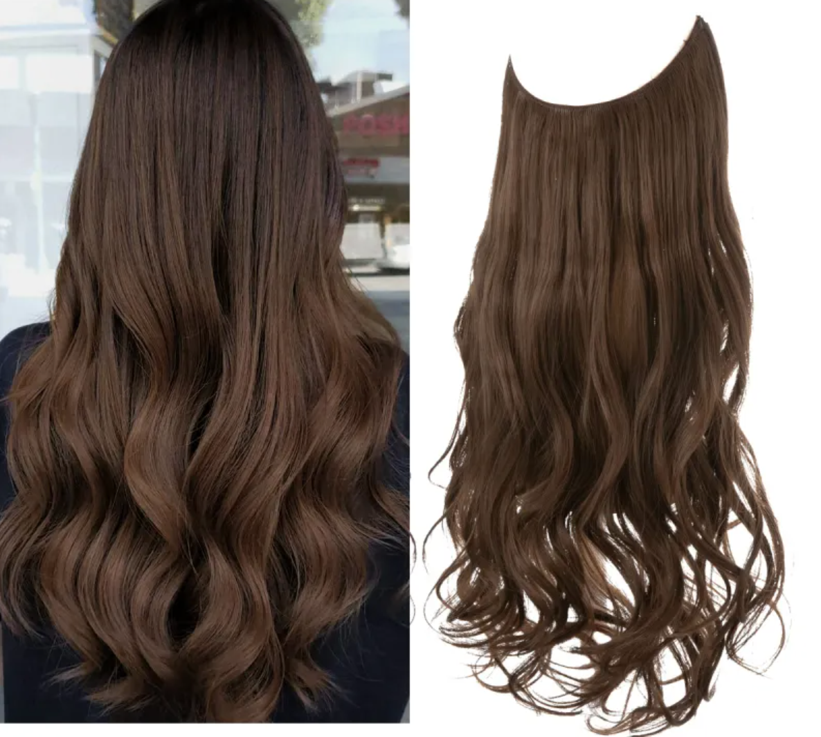 Long Curly Synthetic Wig – Heat-Resistant Fiber