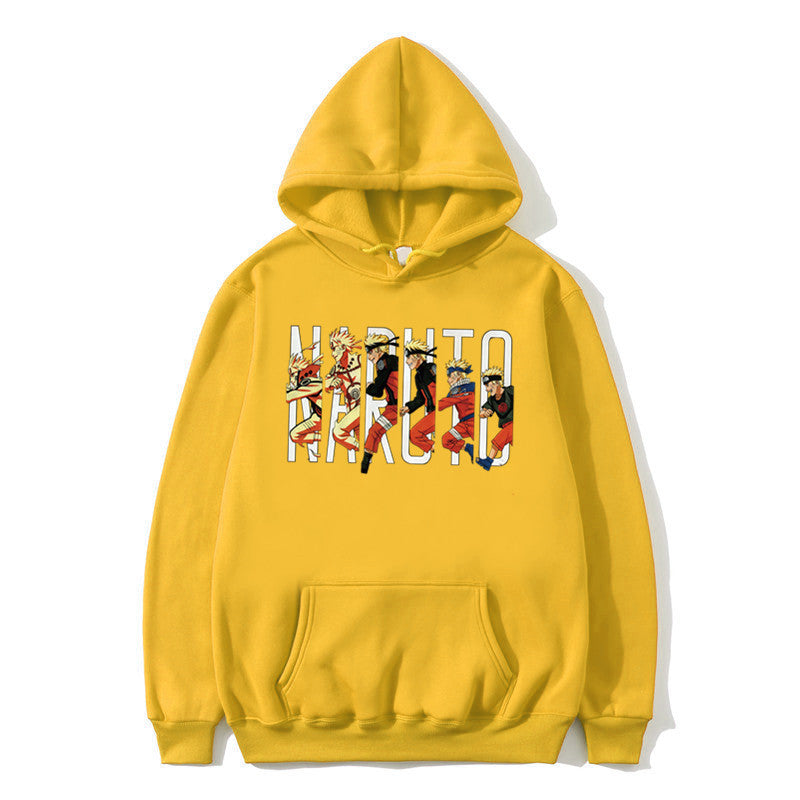 Printed Autumn Winter Hoodie - Naruto Uchiha Design