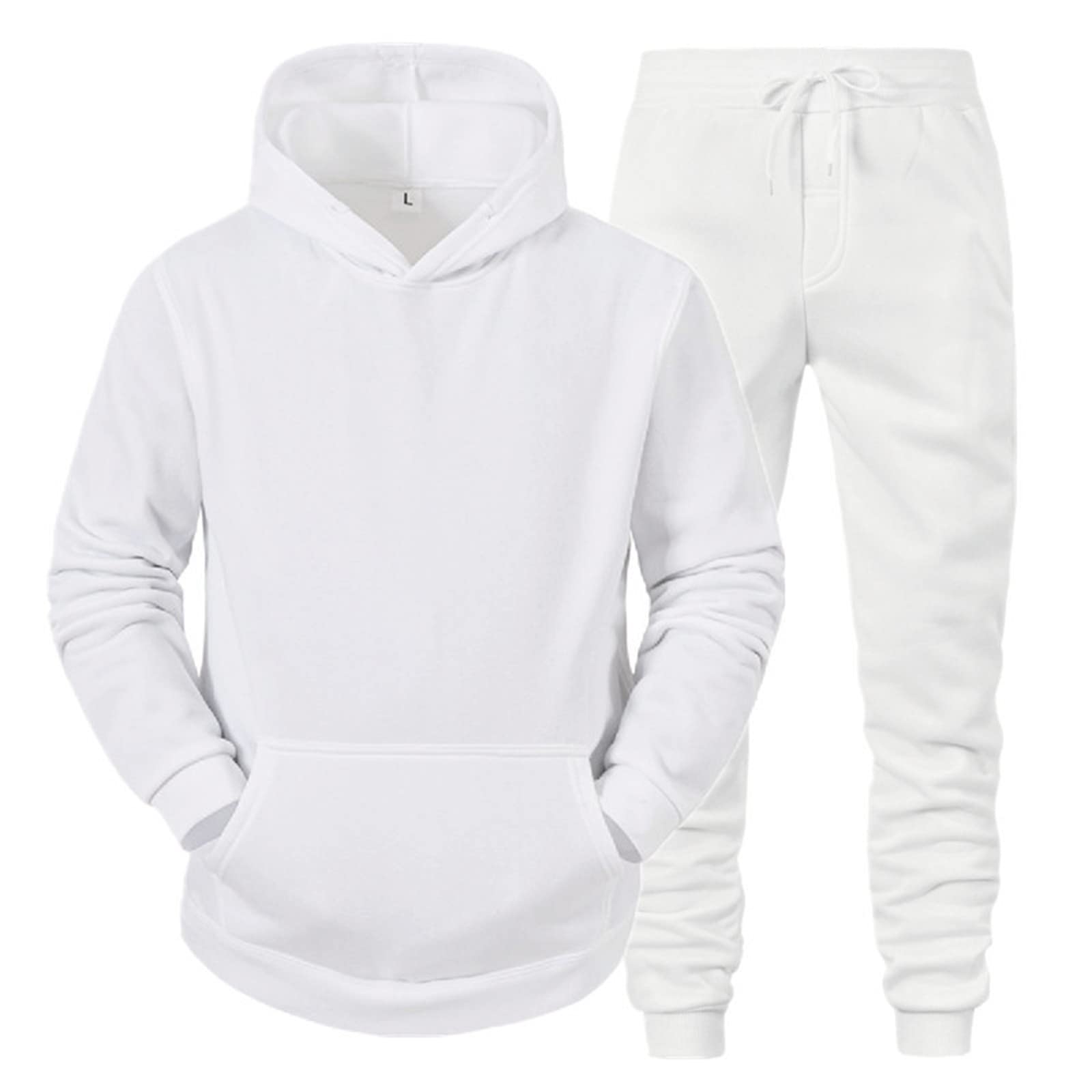 Men Sport Tracksuits 2 Piece Jogging Suits Sets Pullover Hoodies Athletic Jogging Sweatsuits Sports Long Sleeve Set