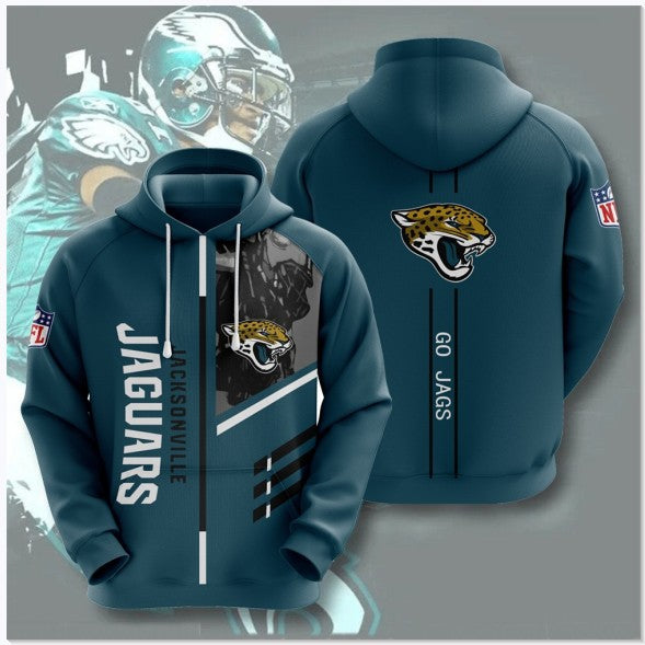 Men's NFL 3D Digital Print Hoodie - Loose Fit