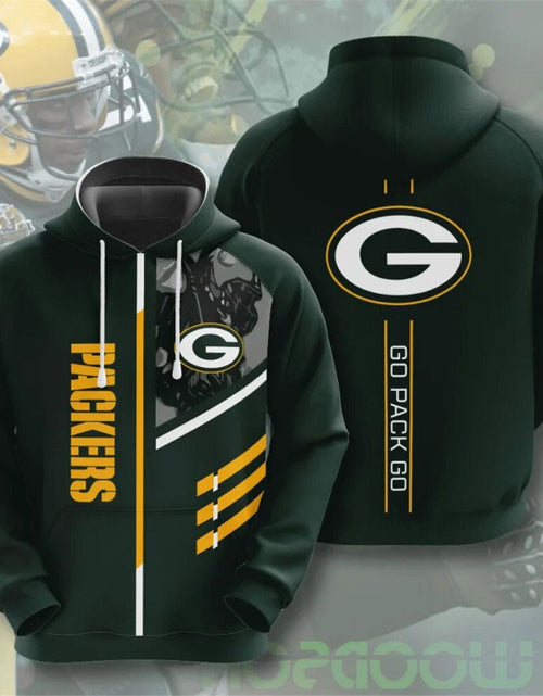 Load image into Gallery viewer, Men's NFL 3D Digital Print Hoodie - Loose Fit
