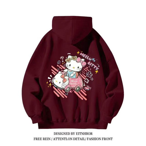 Load image into Gallery viewer, Hello Kitty Sanrio Hoodies for Boys and Girls, Y2K Style
