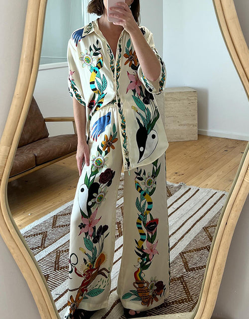 Load image into Gallery viewer, 2023 Autumn Casual Printed Two-Piece Women's Set
