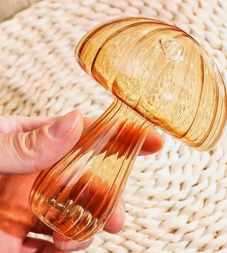 Mushroom Glass Flower Vase