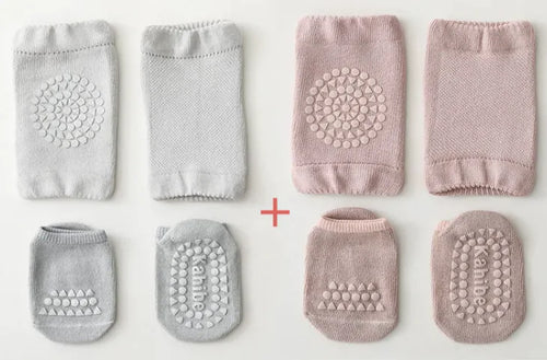 Load image into Gallery viewer, Baby Anti-Fall Knee Pad Crawling Suit – Soft &amp; Protective
