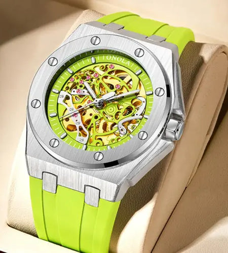 ONOLA Automatic Mechanical Skeleton Watch