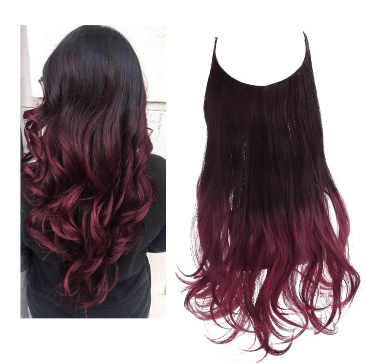 Long Curly Synthetic Wig – Heat-Resistant Fiber