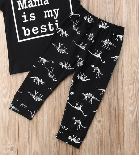 Kids Boys Casual Dinosaur Outfits