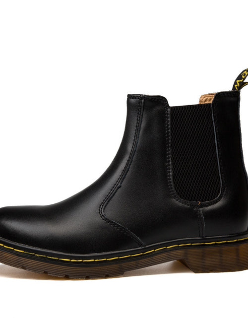 Load image into Gallery viewer, Autumn Style Thick-Heeled Cowhide Martin Boots for Women
