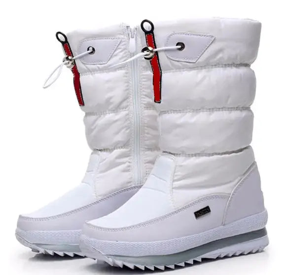 Thick waterproof and anti-ski boots for Winter